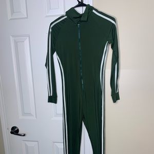 Green jumpsuit